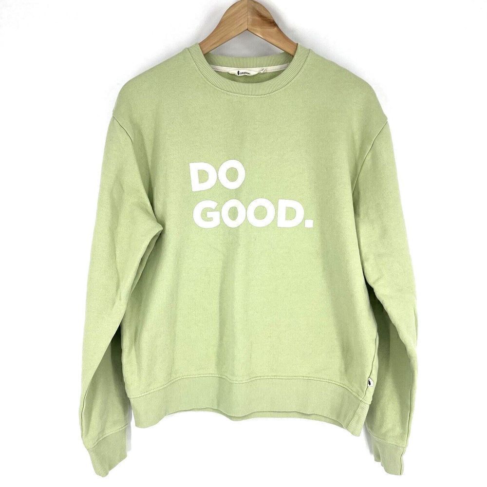 Cotopaxi Sweatshirt Size Small Womens Green Do Good Crew Neck Pullover Organic